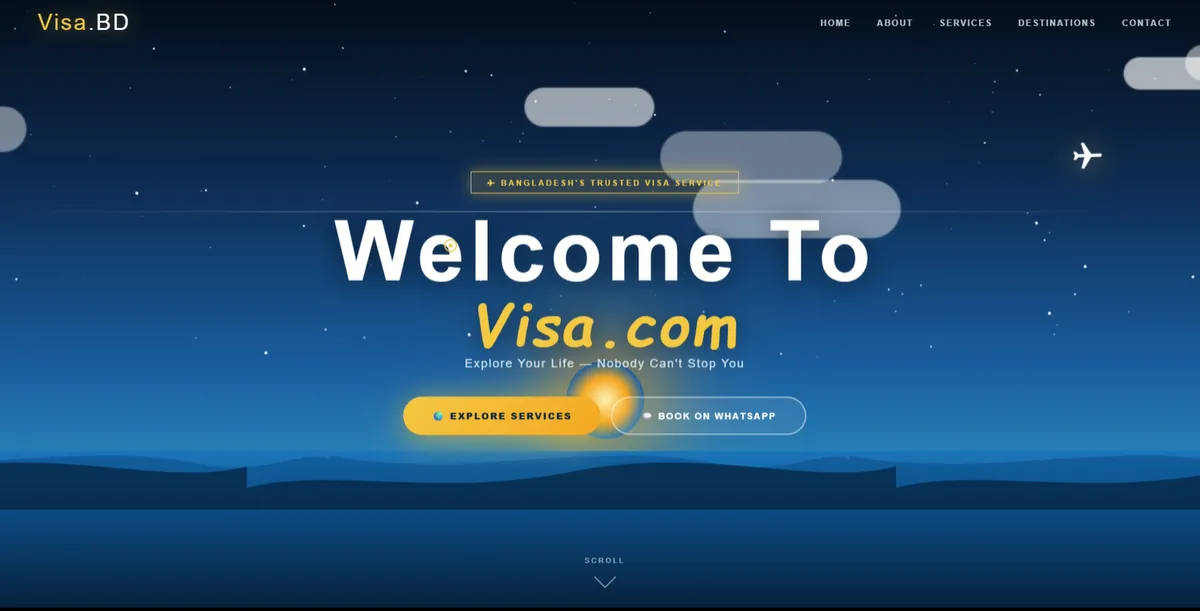 visadotbd website preview