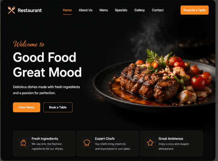 Restaurant Website